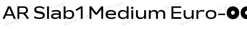 AR Slab1 Medium Euro字体转换